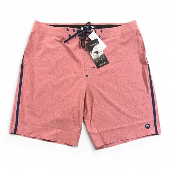 Outerknown Kelly Slater Apex Boardshorts Size 34 Surf Trunks Skin Suit Red NWT - Picture 2 of 15